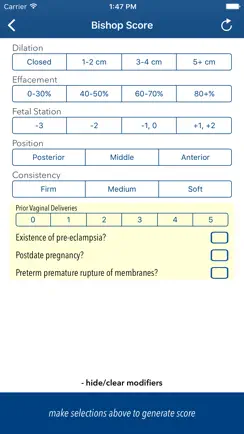 Bishop Score Calculator iPhone image 3