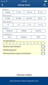 Bishop Score Calculator screenshot