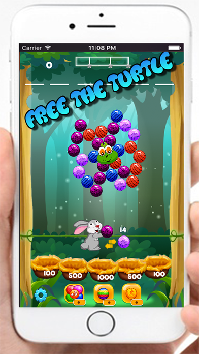 Screenshot #2 pour Rabbit Turtle POP! - Bubble Shooter