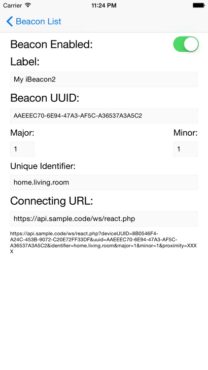 iBeacon2Web screenshot-3