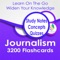 This app is a combination of sets, containing practice questions, study cards, terms & concepts for self learning & exam preparation on the topic of journalism