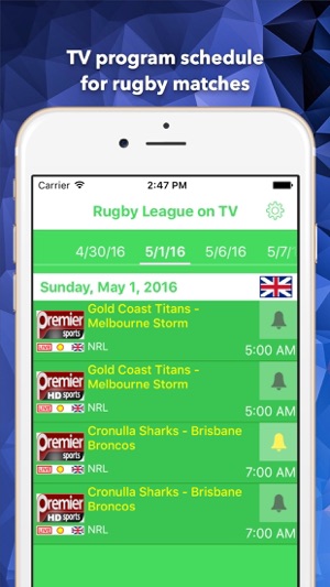 Rugby League on UK TV: schedule of all Rugby L matches on Br(圖1)-速報App