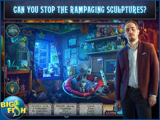 Screenshot #2 for Fear for Sale: City of the Past HD - A Hidden Object Mystery (Full)