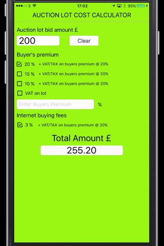 UK Auction Fee Calculator screenshot 4