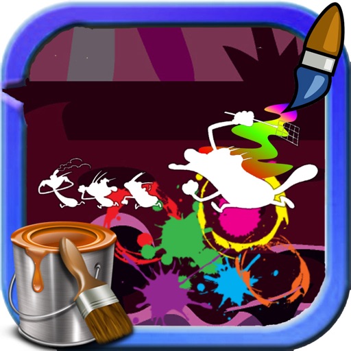 Coloring Page For Kids Games Oggy Edition Icon