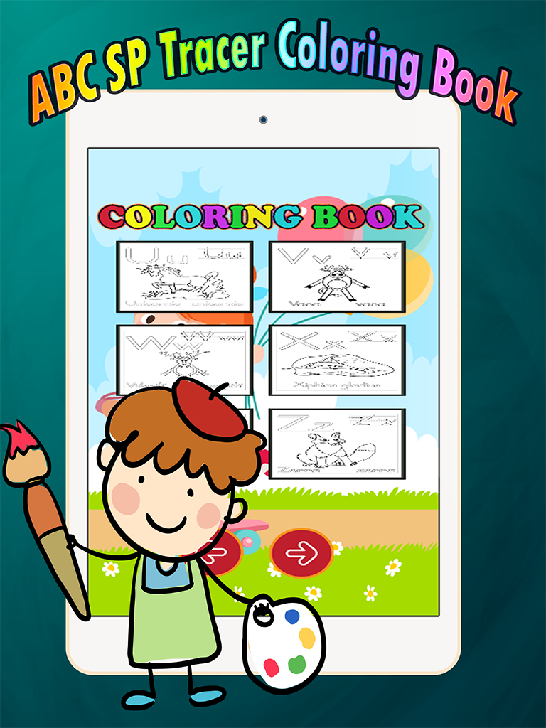 ABC Coloring Book: learn spanish coloring pages preschool games free for kids and toddler any age screenshot 8