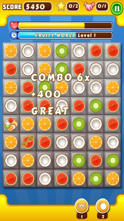 Fruity Word Mission Match 3