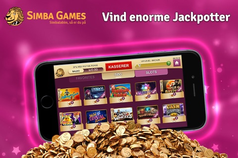 Simba Games – Spillemaskiner and casinospil, bonus uden indbetaling screenshot 2