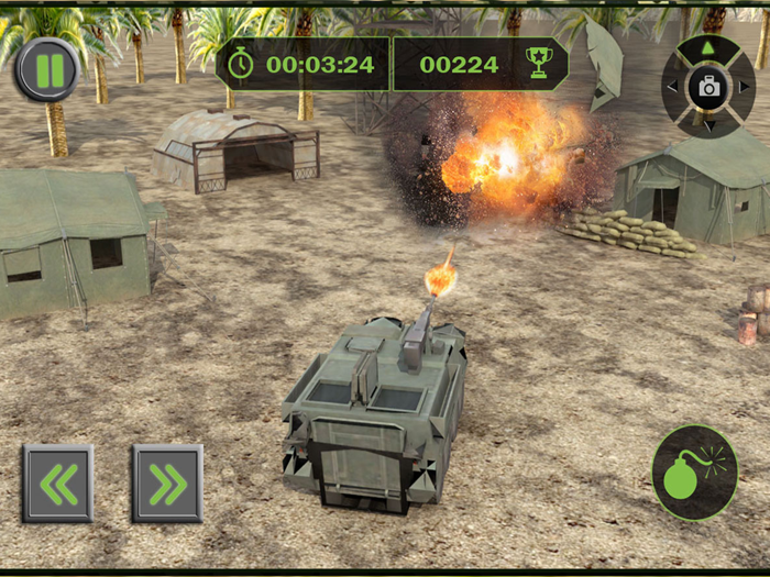 Army Cargo Plane Flight Simulator Transport War Tank in Battle-Field