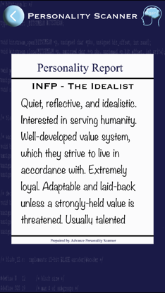 Advance Personality Scanner screenshot 4