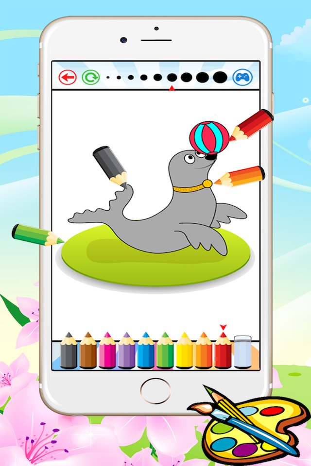 Circus Coloring Book for Kids - Toddlers drawing free games screenshot 3