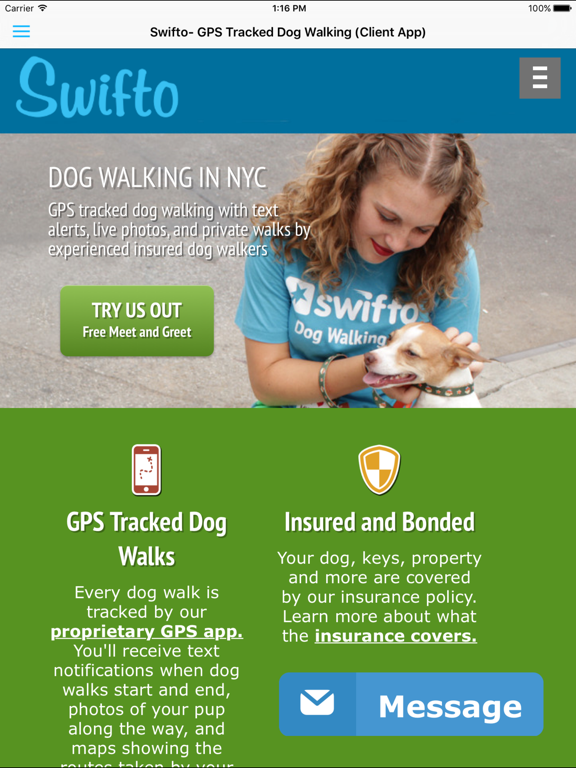 Swifto iPad screenshot 2 - Lifestyle app
