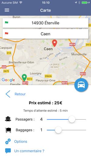 Taxi Caen(圖3)-速報App