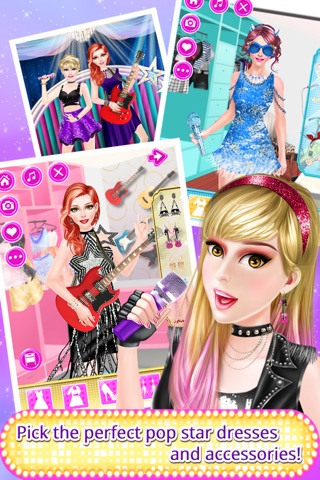 High School Pop Star Girl Salon - Beauty Spa, Makeup and Dressup Game For Kids screenshot 4