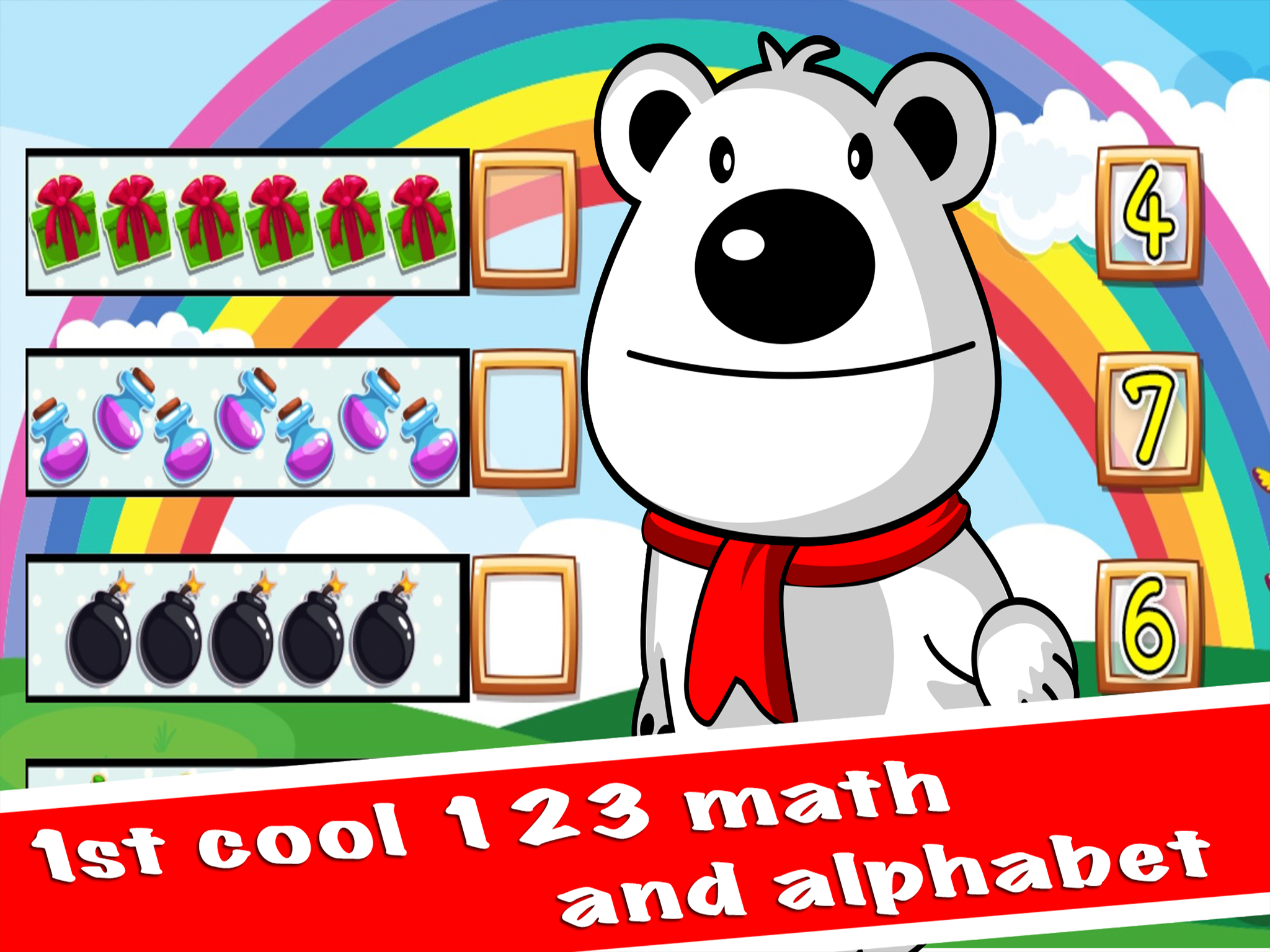 1st cool 123 math and alphabet - kindergarten kids educational games screenshot 7