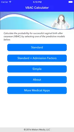 VBAC Calculator - Predict success rates for vaginal birth after cesarean iPhone image 1