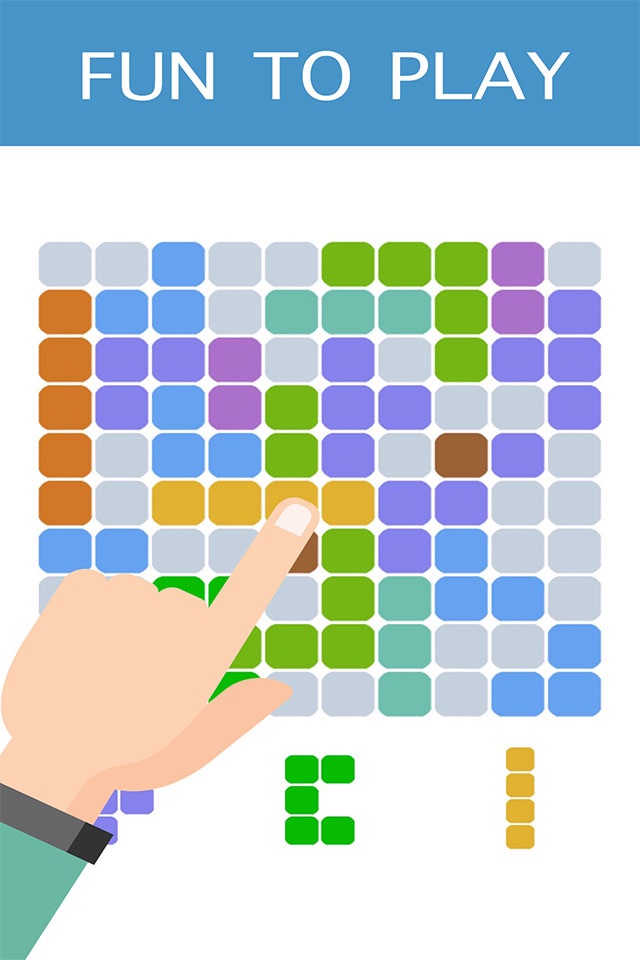 Logic Grid Color block puzzle Brain Training for 10-10 screenshot 2