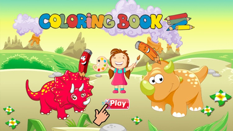 Dinosaur Coloring Book - Dino drawing and painting for kids games