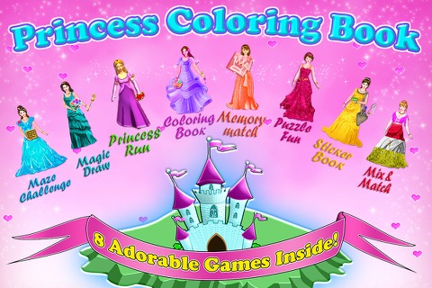 Little Princess Coloring Book!のおすすめ画像1