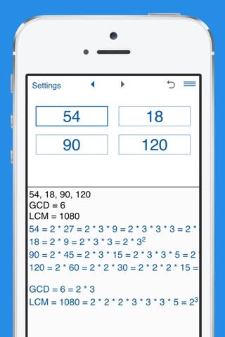 GCD and LCM screenshot 4