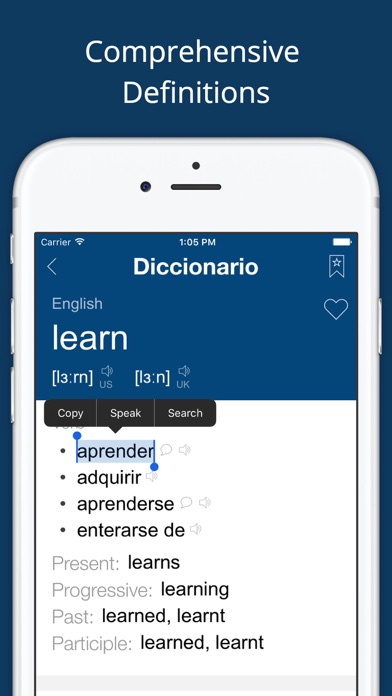 Spanish English Dictionary Appのおすすめ画像2