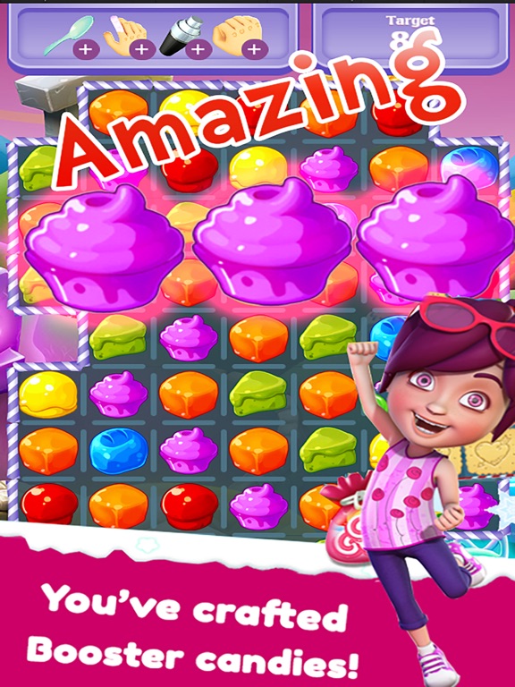 Screenshot #4 pour Sweet Charm of Cream Cakes Match 3 Free Game