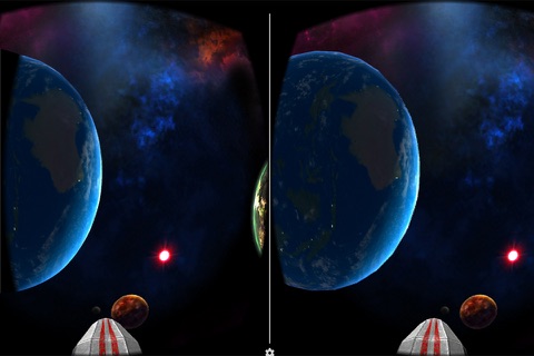 VR Roller Coaster Space ship tour for google cardboard screenshot 2