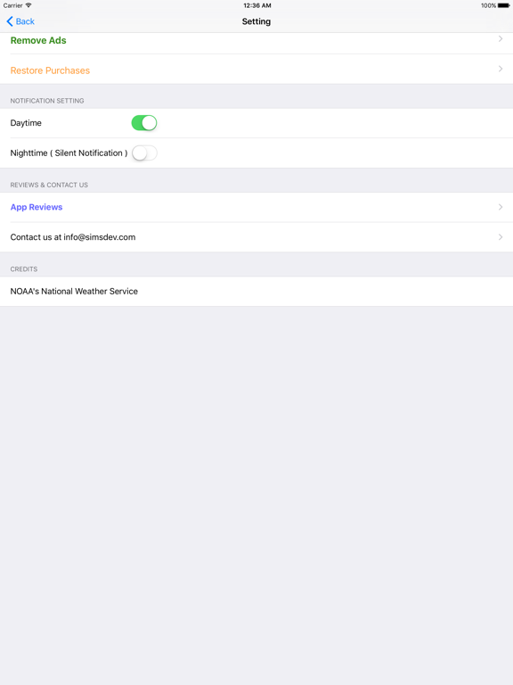 Weather Watches, Warnings and Advisories iPad screenshot 5 - Weather app