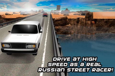 Russian Lada Car Traffic Race 3D Full screenshot 4