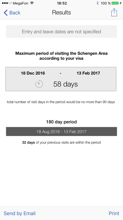 Schengen Calculator