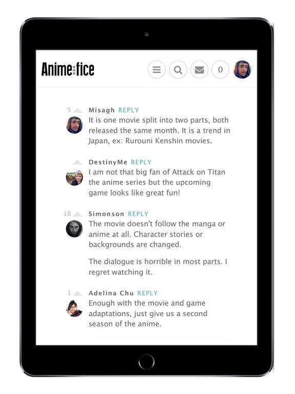 Screenshot #6 pour Animefice: Anime & Manga News