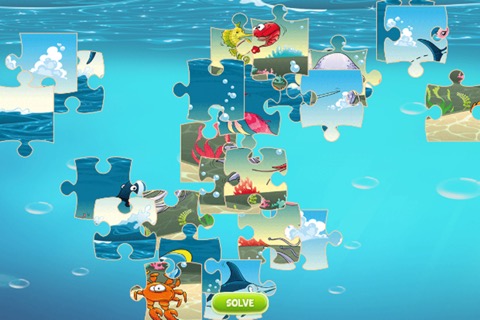 漫画のジグソーパズルでかわいい魚や海の動物を見つける - 子供のための教育解決マッチゲームのおすすめ画像4