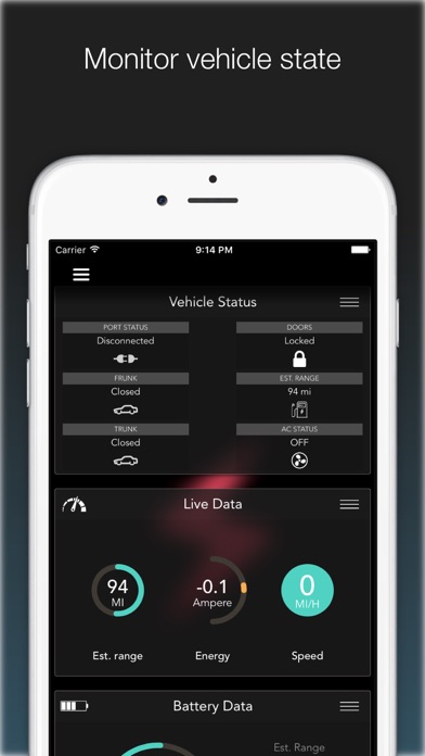 Screenshot #3 pour KeyMote - Remote for Tesla Model S & Model X