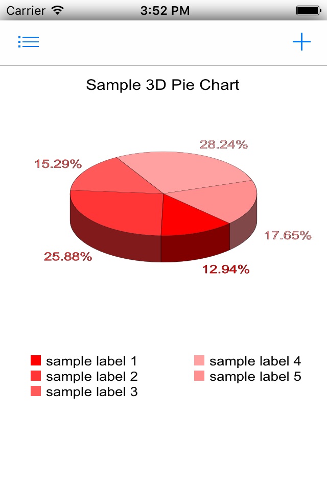 Pie Chart 3D screenshot 2