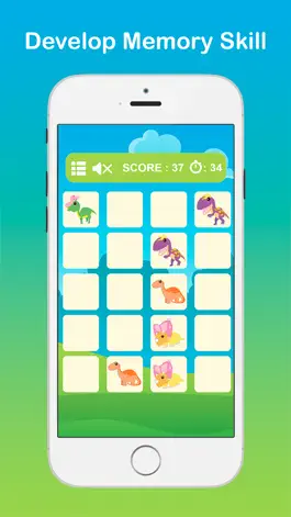 Game screenshot Dino Kids Matching - Dinosaur Memory Games Free For Kids HD hack