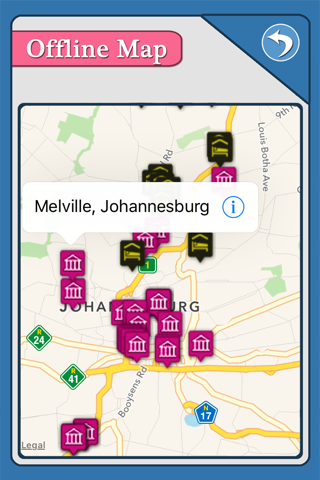 Johannesburg Offline City Travel Guide screenshot 2