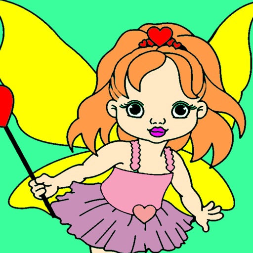Kids Coloring Book - Princess Nishina iOS App