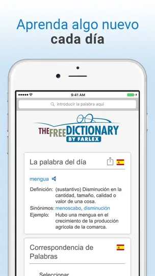 Captura de pantalla de Diccionario!! en iPhone 4