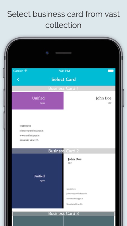 Business Card Maker App