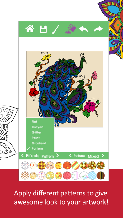 Color Ring-Free adult coloring book and best art therapy for canvas and flowersのおすすめ画像3
