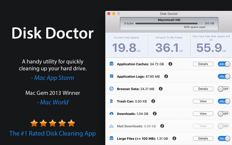 Disk Doctor 4.0  Free up disk space