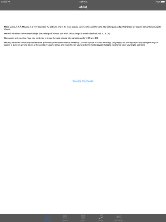 Screenshot #4 pour Misuero Karaoke Latino