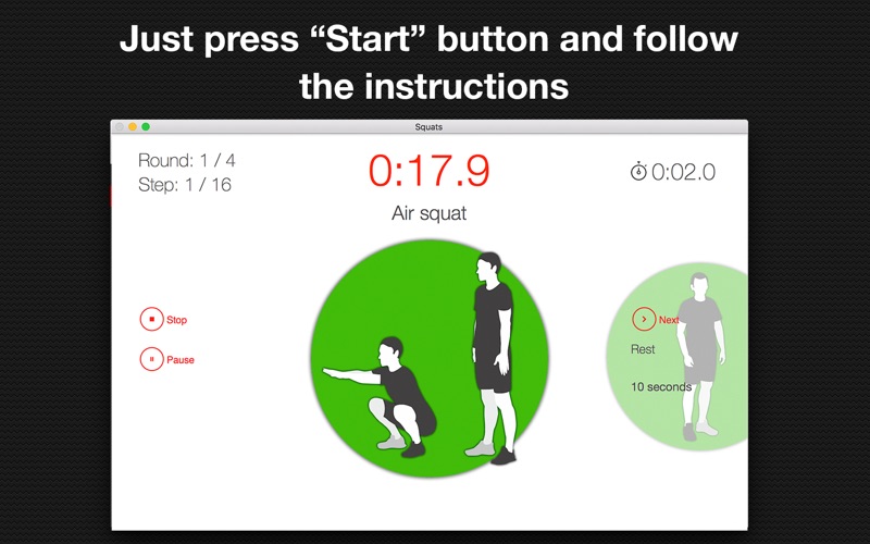 Screenshot #3 pour Squats - interval leg workout