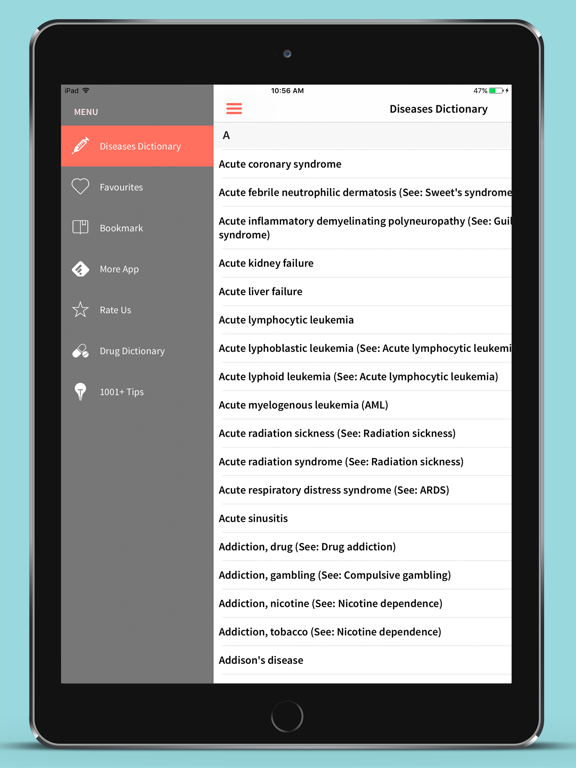 Screenshot #6 pour Diseases Dictionary Medical