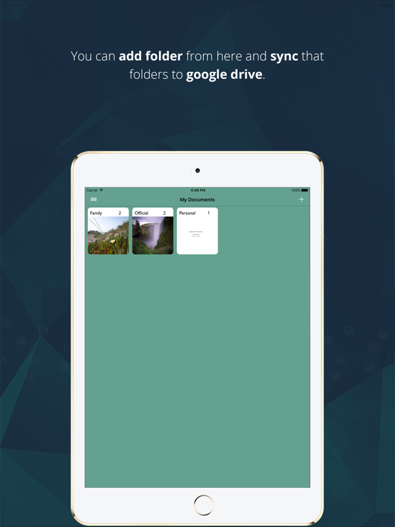 Personal Document Manager iPad screenshot
