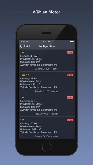 Screenshot von TechApp Für Opel auf dem iPhone 2