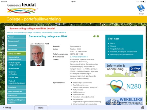 Begrotingsapp Gemeente Leudal 2016 screenshot 3