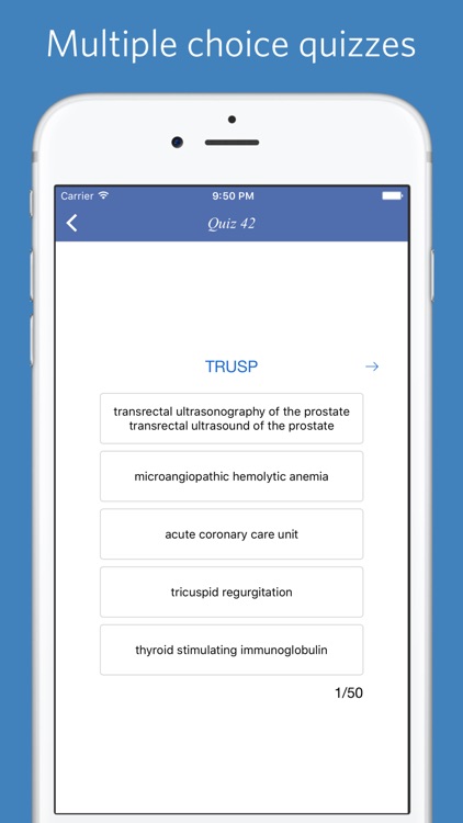 Medical Abbreviations - quiz, flashcard and match game screenshot-4