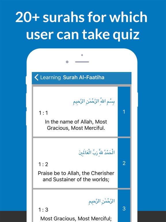 Screenshot #6 pour Quranic Surahs Learn & Quiz