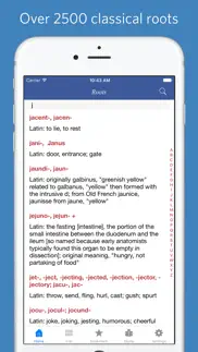 classical root dictionary iphone screenshot 1